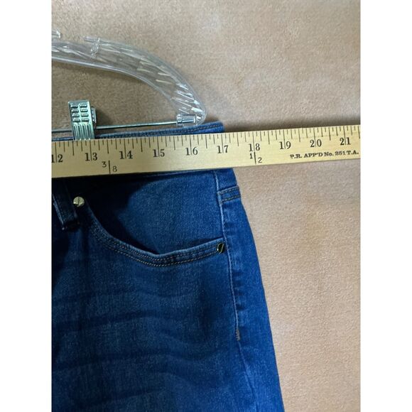 Jones New York Signature Women's Blue Denim Straight Leg Jeans Size 12 - Picture 4 of 8
